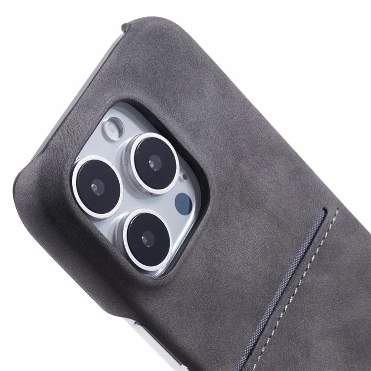 For iPhone 16 Pro Max Case Skin-Touch Leather+PC Phone Cover with Card Slot