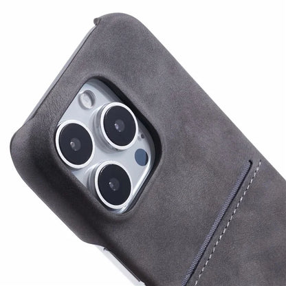 For iPhone 16 Pro Max Case Skin-Touch Leather+PC Phone Cover with Card Slot