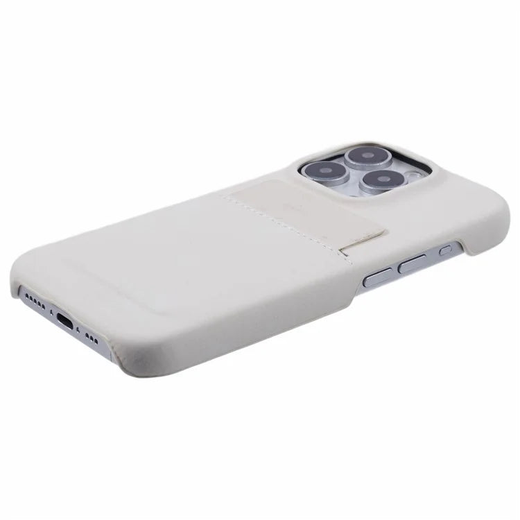 For iPhone 16 Pro Max Case Skin-Touch Leather+PC Phone Cover with Card Slot