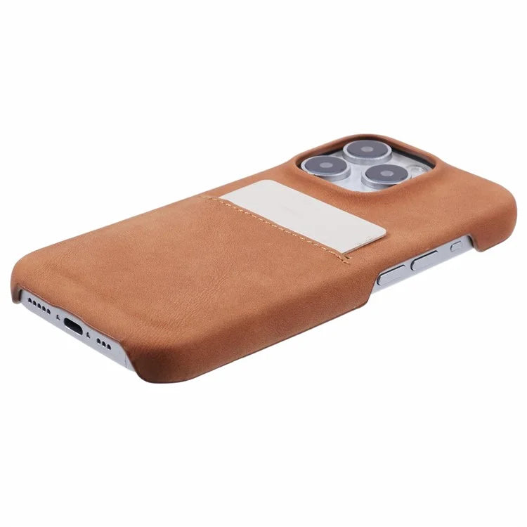 For iPhone 16 Pro Max Case Skin-Touch Leather+PC Phone Cover with Card Slot