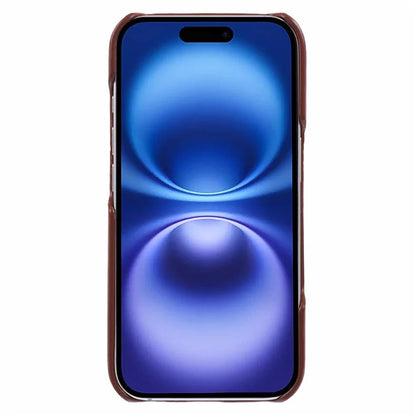 For iPhone 16 Plus Case Skin-Touch Leather+PC Phone Cover with Card Slot