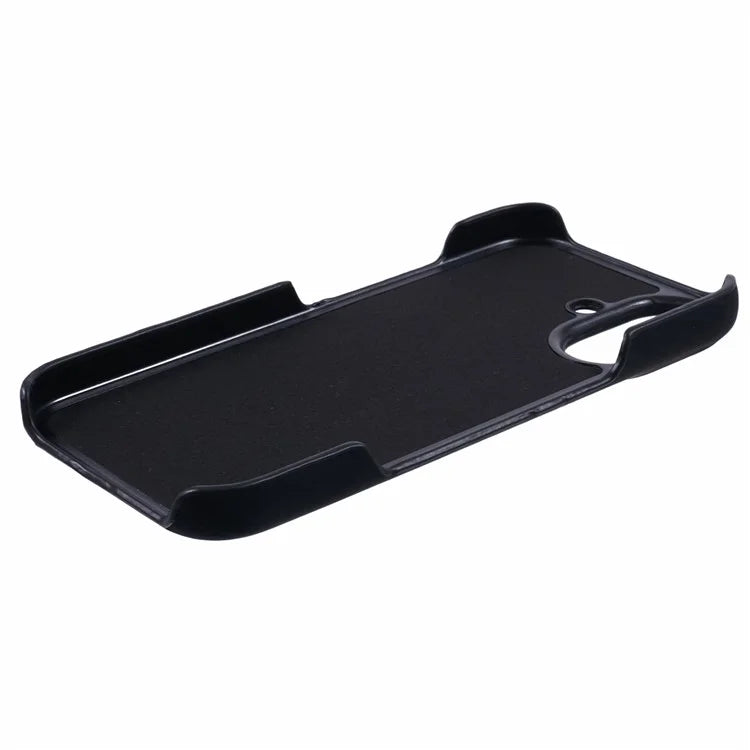 For iPhone 16 Plus Case Skin-Touch Leather+PC Phone Cover with Card Slot