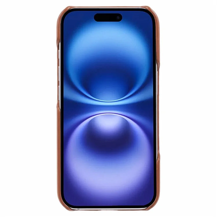 For iPhone 16 Plus Case Skin-Touch Leather+PC Phone Cover with Card Slot