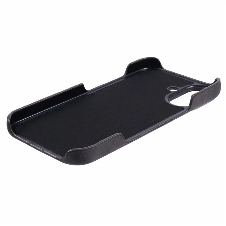 For iPhone 16 Plus Case Skin-Touch Leather+PC Phone Cover with Card Slot