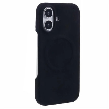 For iPhone 16 Plus Case Compatible with MagSafe Skin-Touch Leather+PC Back Cover