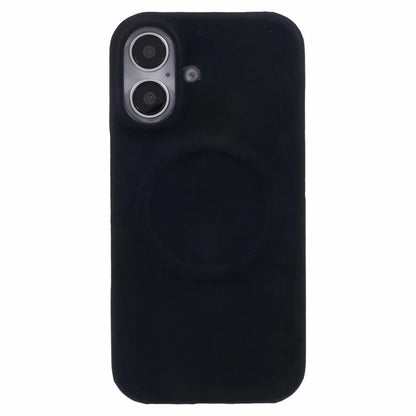 For iPhone 16 Plus Case Compatible with MagSafe Skin-Touch Leather+PC Back Cover