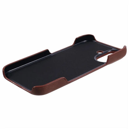 For iPhone 16 Plus Case Compatible with MagSafe Skin-Touch Leather+PC Back Cover