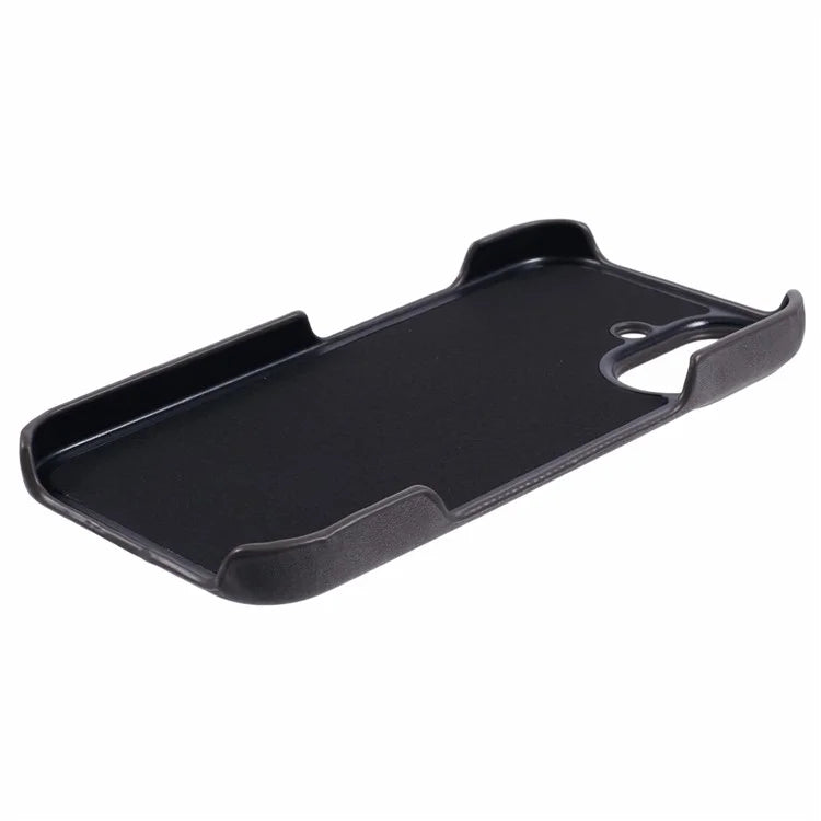 For iPhone 16 Plus Case Compatible with MagSafe Skin-Touch Leather+PC Back Cover