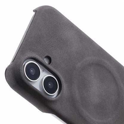For iPhone 16 Plus Case Compatible with MagSafe Skin-Touch Leather+PC Back Cover