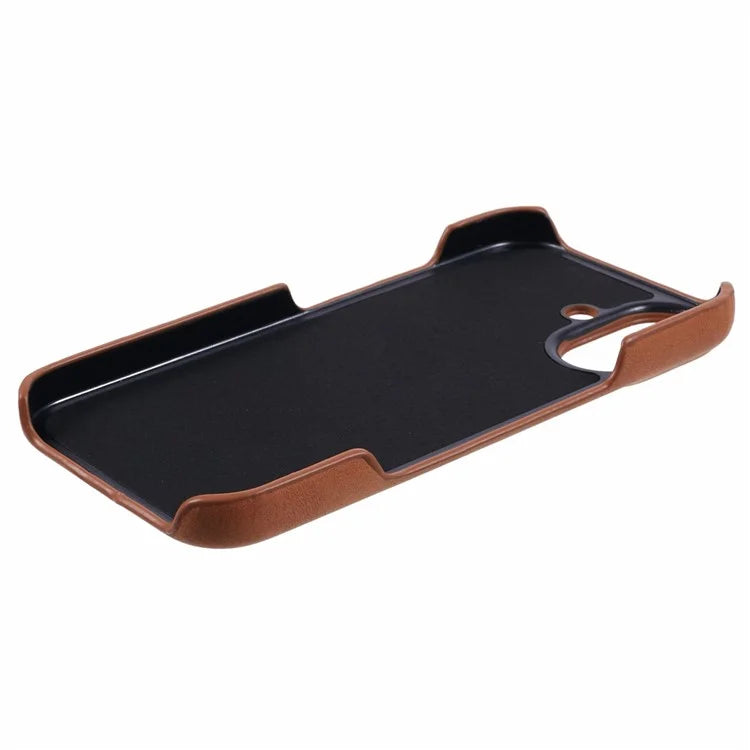 For iPhone 16 Plus Case Compatible with MagSafe Skin-Touch Leather+PC Back Cover