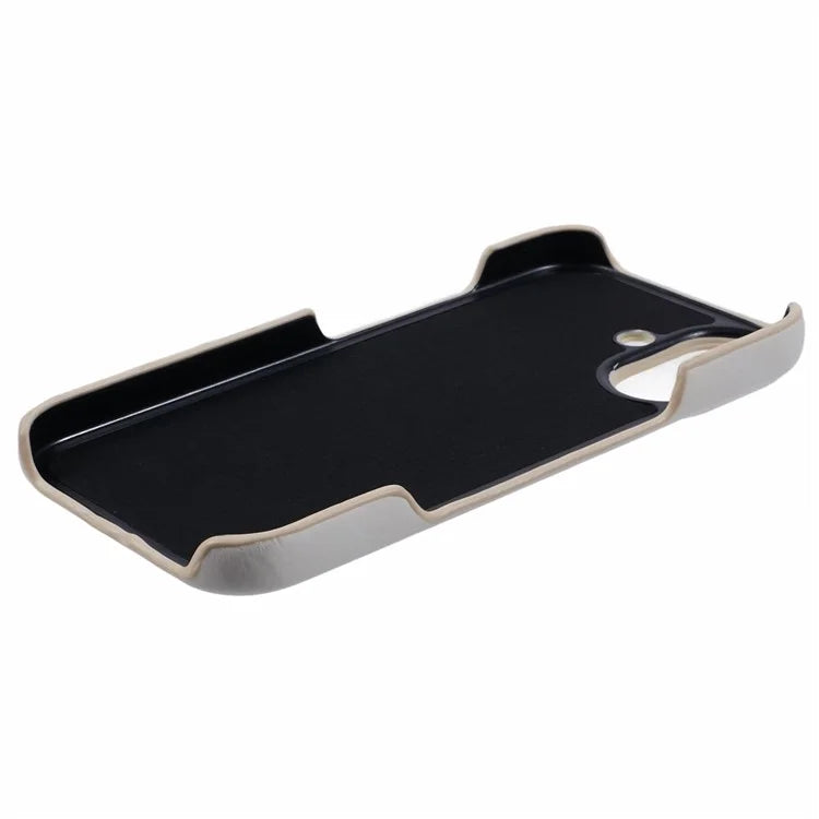 For iPhone 16 Plus Case Compatible with MagSafe Skin-Touch Leather+PC Back Cover