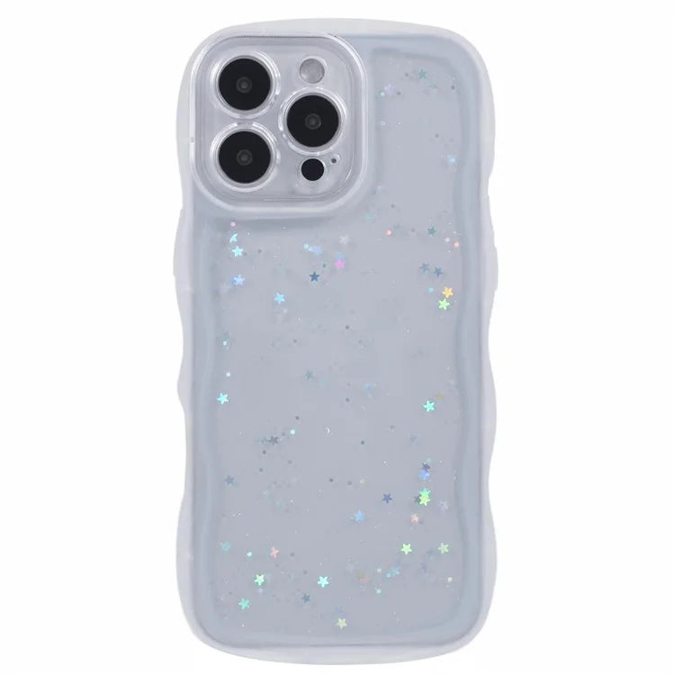 JTW Series for iPhone 16 Pro TPU Case Shockproof Epoxy Phone Cover Wavy Edge