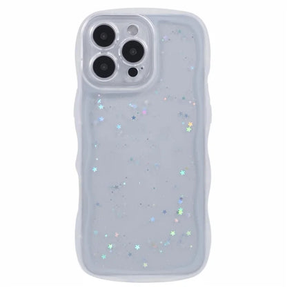 JTW Series for iPhone 16 Pro TPU Case Shockproof Epoxy Phone Cover Wavy Edge