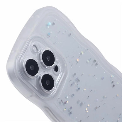 JTW Series for iPhone 16 Pro TPU Case Shockproof Epoxy Phone Cover Wavy Edge