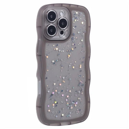 JTW Series for iPhone 16 Pro TPU Case Shockproof Epoxy Phone Cover Wavy Edge