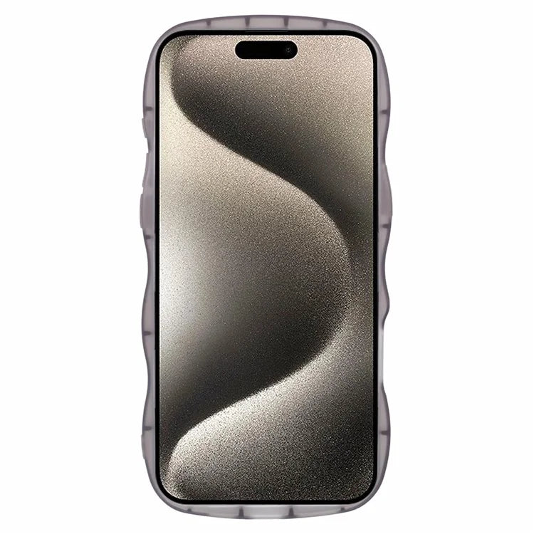 JTW Series for iPhone 16 Pro TPU Case Shockproof Epoxy Phone Cover Wavy Edge
