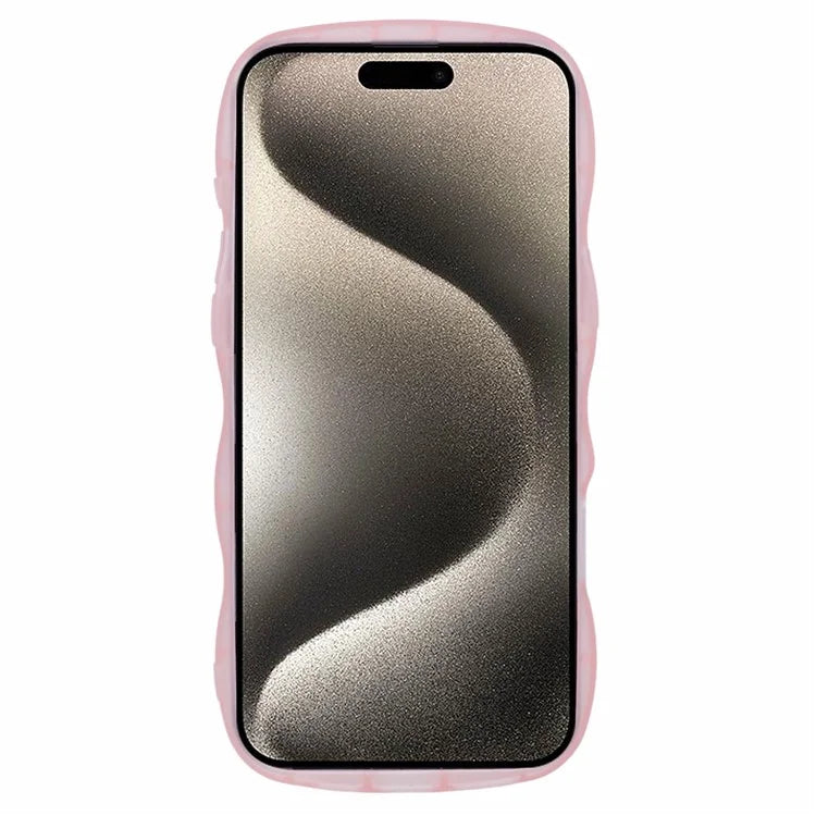 JTW Series for iPhone 16 Pro TPU Case Shockproof Epoxy Phone Cover Wavy Edge