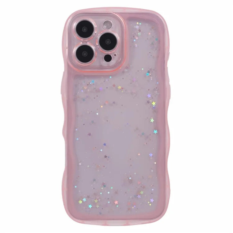 JTW Series for iPhone 16 Pro TPU Case Shockproof Epoxy Phone Cover Wavy Edge
