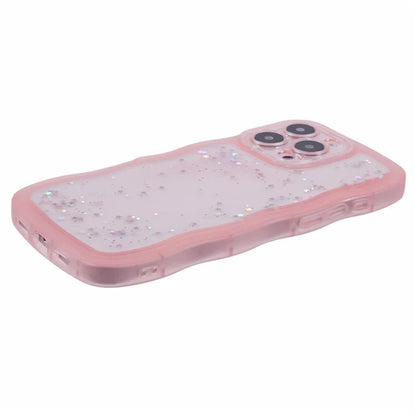 JTW Series for iPhone 16 Pro TPU Case Shockproof Epoxy Phone Cover Wavy Edge