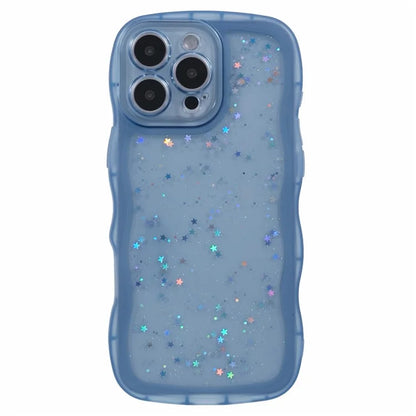 JTW Series for iPhone 16 Pro TPU Case Shockproof Epoxy Phone Cover Wavy Edge