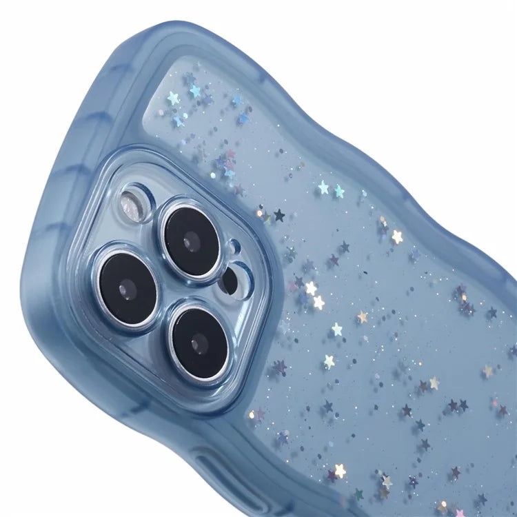 JTW Series for iPhone 16 Pro TPU Case Shockproof Epoxy Phone Cover Wavy Edge
