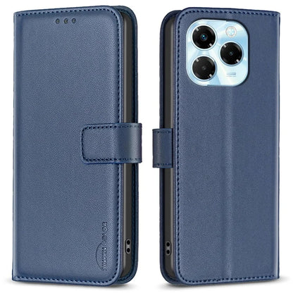 BINFEN COLOR BF17 For Infinix Note 40X 5G Case Wallet Folio Flip Leather Cover