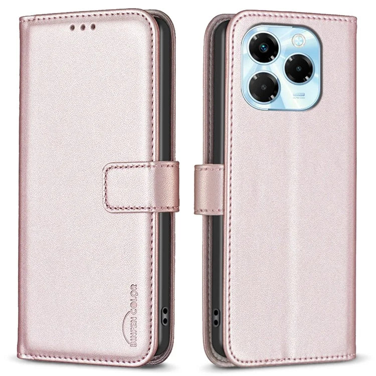 BINFEN COLOR BF17 For Infinix Note 40X 5G Case Wallet Folio Flip Leather Cover