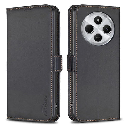 BINFEN COLOR BF31 For Xiaomi Redmi 14C 4G Case PU Leather Flip Folio Phone Wallet Cover