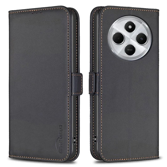 BINFEN COLOR BF31 For Xiaomi Redmi 14C 4G Case PU Leather Flip Folio Phone Wallet Cover