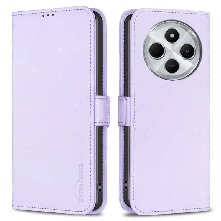 BINFEN COLOR BF31 For Xiaomi Redmi 14C 4G Case PU Leather Flip Folio Phone Wallet Cover