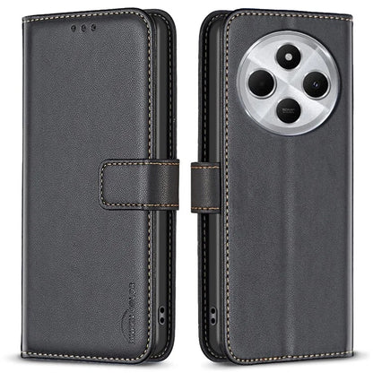 BINFEN COLOR BF17 For Xiaomi Redmi 14C 4G Case Wallet Folio Flip Leather Cover