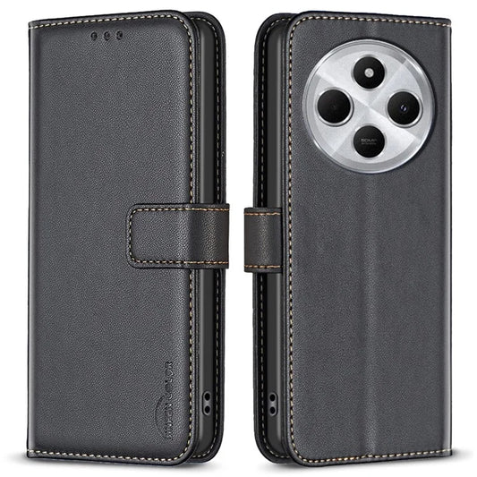 BINFEN COLOR BF17 For Xiaomi Redmi 14C 4G Case Wallet Folio Flip Leather Cover