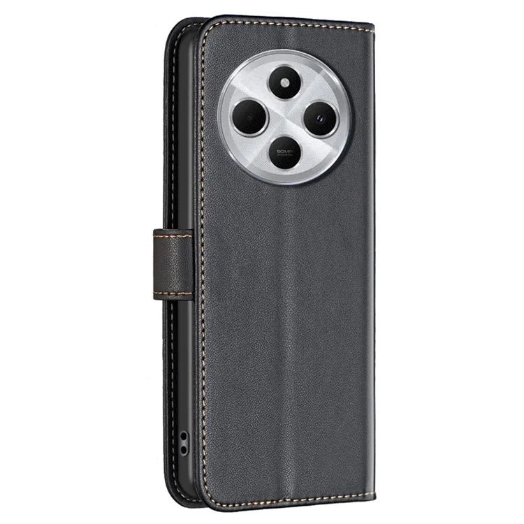 BINFEN COLOR BF17 For Xiaomi Redmi 14C 4G Case Wallet Folio Flip Leather Cover