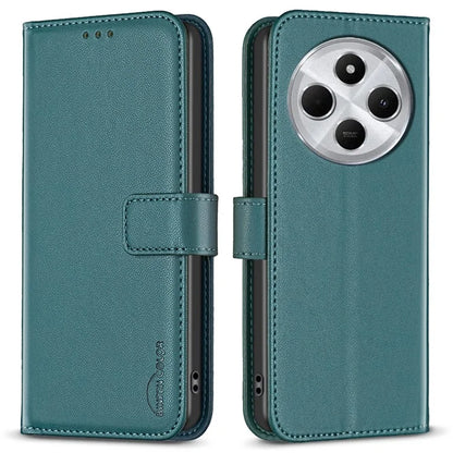 BINFEN COLOR BF17 For Xiaomi Redmi 14C 4G Case Wallet Folio Flip Leather Cover