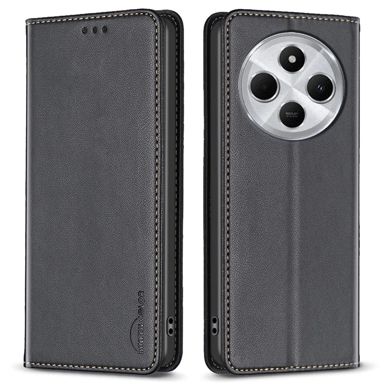 BINFEN COLOR BF18 For Xiaomi Redmi 14C 4G Case PU Leather Card Holder Phone Cover