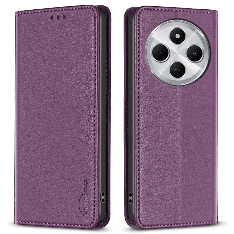 BINFEN COLOR BF18 For Xiaomi Redmi 14C 4G Case PU Leather Card Holder Phone Cover
