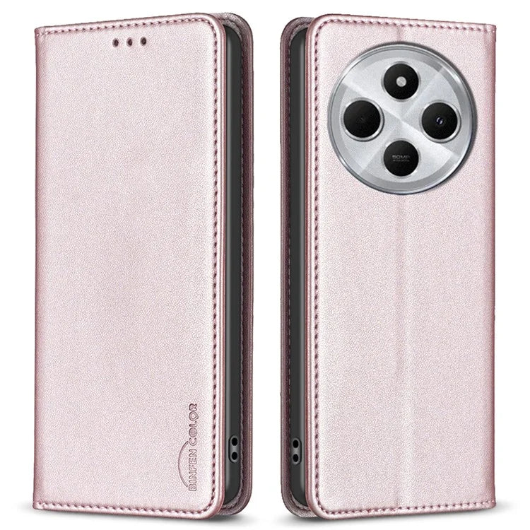 BINFEN COLOR BF18 For Xiaomi Redmi 14C 4G Case PU Leather Card Holder Phone Cover