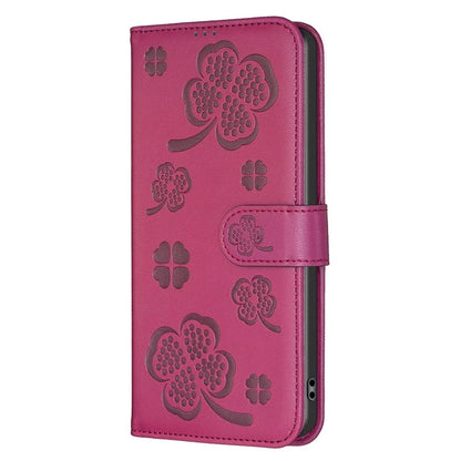 For Xiaomi Redmi 14C 4G Case Clover Pattern Wallet Stand View Leather Phone Cover