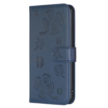For Xiaomi Redmi 14C 4G Case Clover Pattern Wallet Stand View Leather Phone Cover
