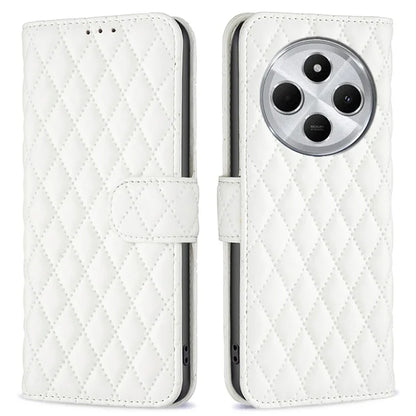 BINFEN COLOR BF Style-14 For Xiaomi Redmi 14C 4G Case Rhombus Phone Leather Cover Stand