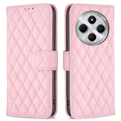 BINFEN COLOR BF Style-14 For Xiaomi Redmi 14C 4G Case Rhombus Phone Leather Cover Stand