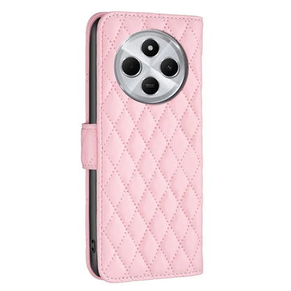 BINFEN COLOR BF Style-14 For Xiaomi Redmi 14C 4G Case Rhombus Phone Leather Cover Stand