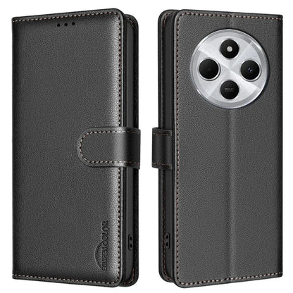 BINFEN COLOR BF32 For Xiaomi Redmi 14C 4G Leather Case Wallet RFID Blocking Phone Cover