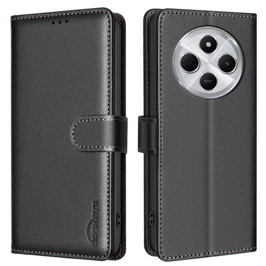BINFEN COLOR BF32 For Xiaomi Redmi 14C 4G Leather Case Wallet RFID Blocking Phone Cover