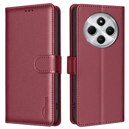BINFEN COLOR BF32 For Xiaomi Redmi 14C 4G Leather Case Wallet RFID Blocking Phone Cover