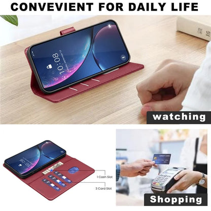 BINFEN COLOR BF32 For Xiaomi Redmi 14C 4G Leather Case Wallet RFID Blocking Phone Cover