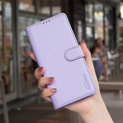 BINFEN COLOR BF32 For Xiaomi Redmi 14C 4G Leather Case Wallet RFID Blocking Phone Cover