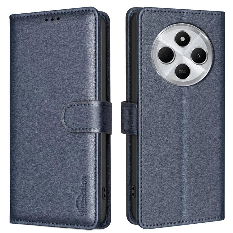 BINFEN COLOR BF32 For Xiaomi Redmi 14C 4G Leather Case Wallet RFID Blocking Phone Cover