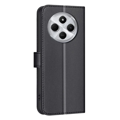 BINFEN COLOR BF34 for Xiaomi Redmi 14C 4G Leather Case Wallet Square Grid Phone Cover