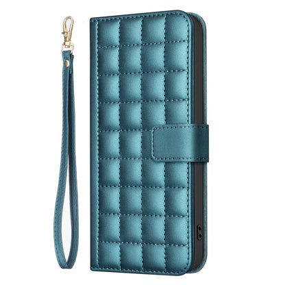 BINFEN COLOR BF34 for Xiaomi Redmi 14C 4G Leather Case Wallet Square Grid Phone Cover